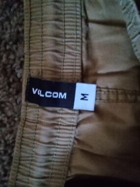 Volcom Men's Elastic Waist Shorts - Tan